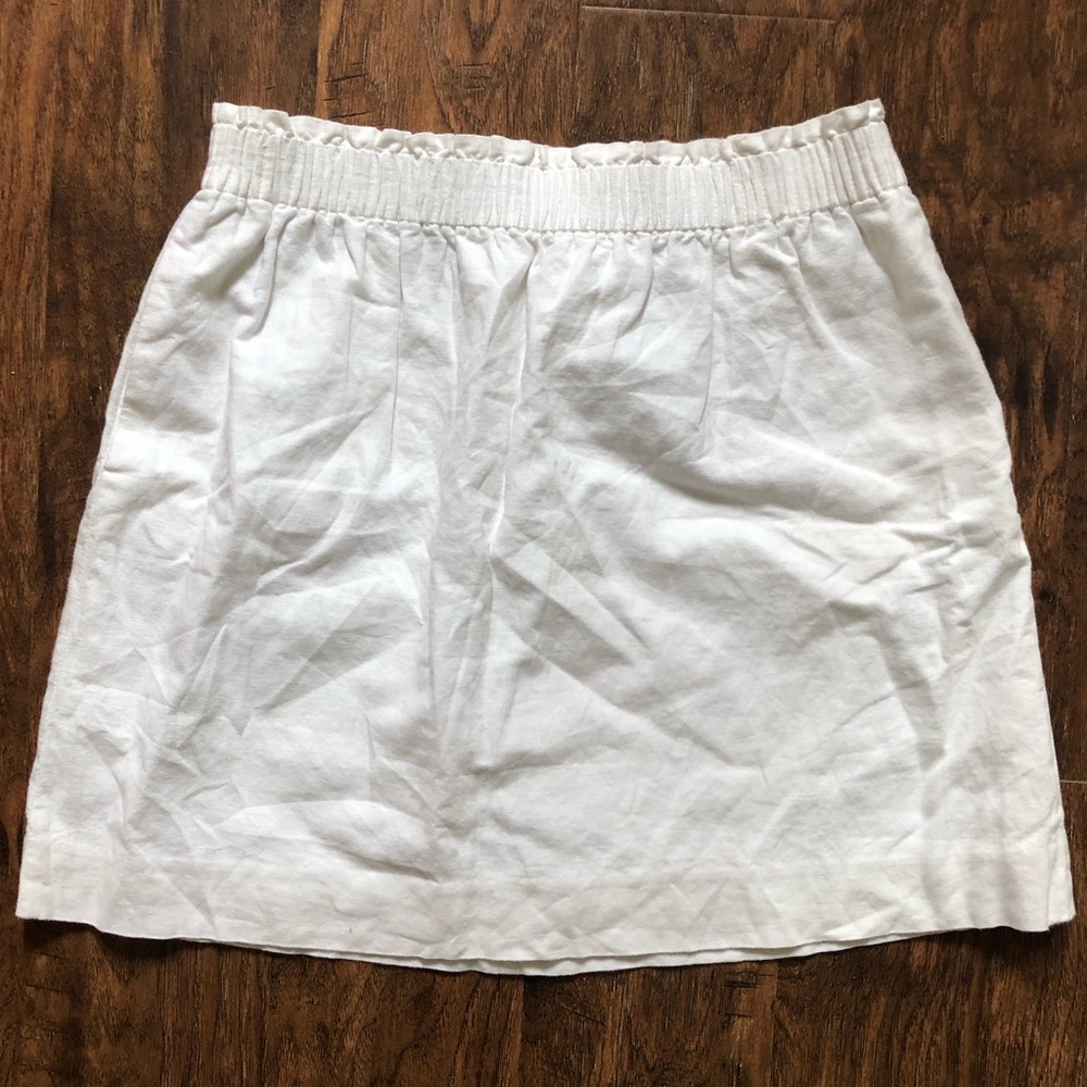 J. Crew White Pencil Skirt Size 14